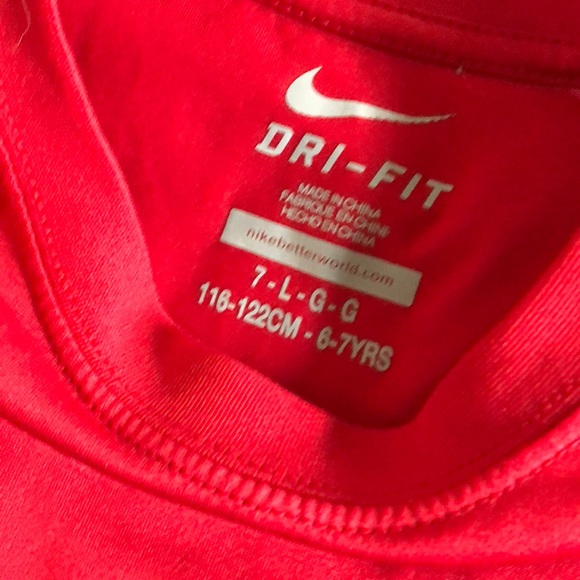 Nike dri-fit shirt. Size 7. - Picture 2 of 2